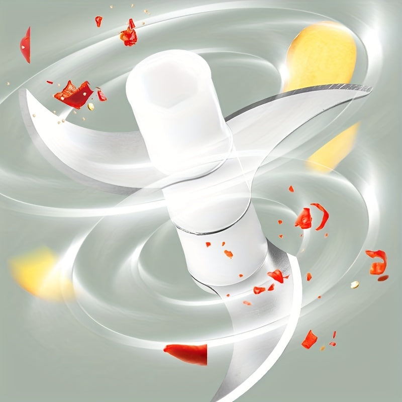 8.45oz Mini Rechargeable Garlic Chopper and Meat Grinder, Durable, Sturdy, for Crushing Garlic, Chili, Onion, Minced Meat, Nuts, and More!, Automatic Peeler for Garlic, Meal Prep Tool, Kitchen Gadget, Mini Chopper, Portable Grinder, Efficient Grinding,