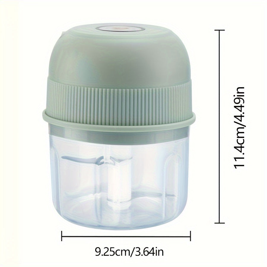 8.45oz Electric Mini Garlic Chopper USB Meat Grinder Garlic Crusher Sturdy Ginger and Vegetable Crusher with Safety Switch, Thickened, Chopper, Kitchen Gadget, Vegetable Chopping, Spacesaving Tool, Compact Design, Durable Build, Thickened Material,