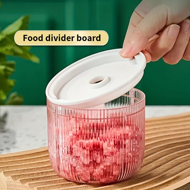 1/2 Electric Garlic Crusher & Vegetable Chopper - USB Rechargeable 6-Blade One-Handed Operation, 3 Colors (Pink/Blue/White) with Ergonomic Handle, Durable Plastic Kitchen Gadget for Garlic, Herbs, Veggies - Compact Design for Home & Professional Kitchens,