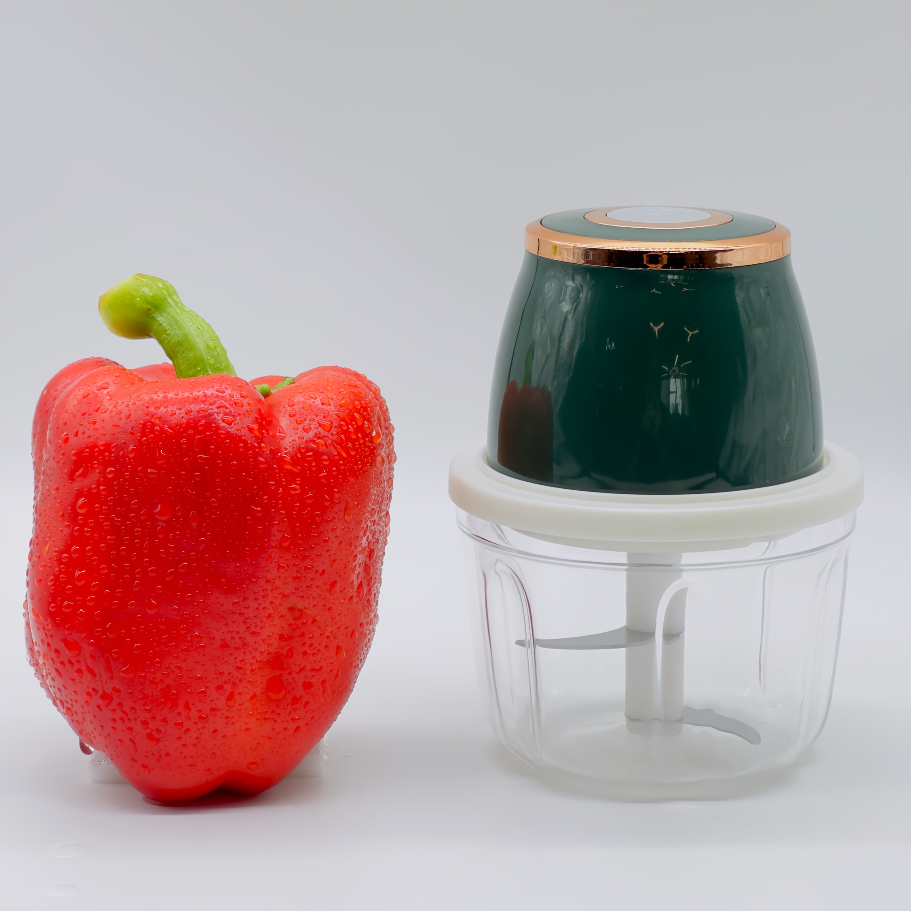 Electric Mini Garlic Mincer, 350ml USB Vegetable Onion Chopper, Portable Small Food Processor for Ginger, Chili, Vegetables, Meat, Mini kitchen appliances that are perfect for gift giving