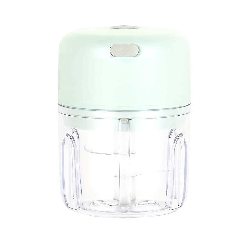 8.45oz Mini Rechargeable Garlic Chopper and Meat Grinder, Durable, Sturdy, for Crushing Garlic, Chili, Onion, Minced Meat, Nuts, and More!, Automatic Peeler for Garlic, Meal Prep Tool, Kitchen Gadget, Mini Chopper, Portable Grinder, Efficient Grinding,