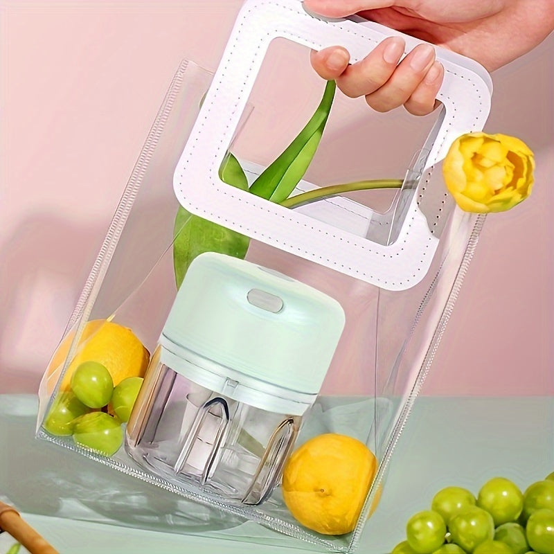 Portable 250ml Garlic Grinder: Wireless Food Processor for Ginger, Onion, Chili, Fruit, Meat, Vegetable - 304 Food Grade Stainless Steel Blade - Fast Speed - 36V USB Charging - 800RPM - 30W