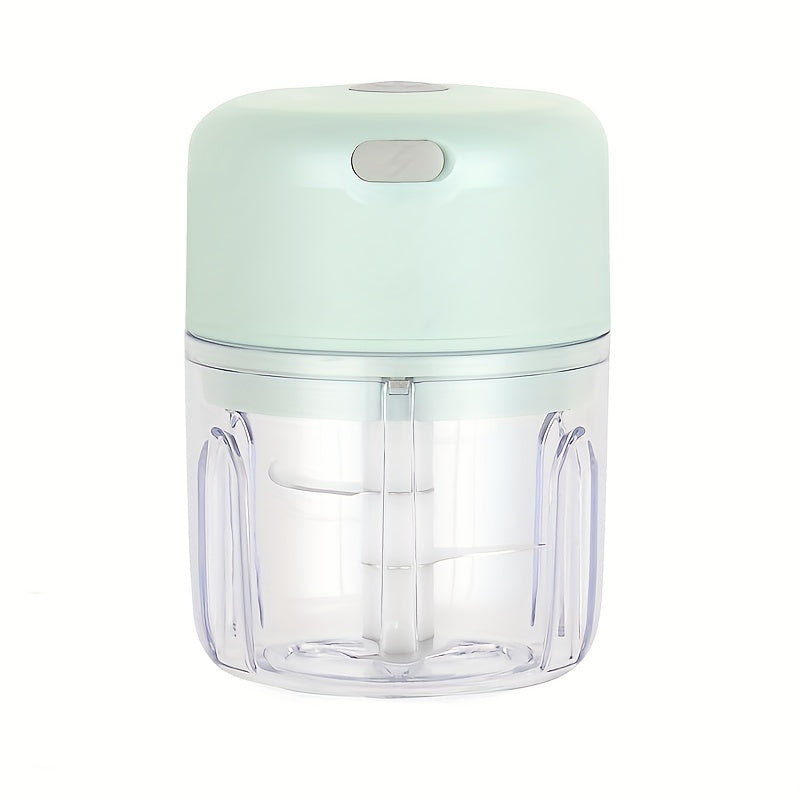 8.45oz Mini Rechargeable Garlic Chopper and Meat Grinder, Durable, Sturdy, for Crushing Garlic, Chili, Onion, Minced Meat, Nuts, and More!, Automatic Peeler for Garlic, Meal Prep Tool, Kitchen Gadget, Mini Chopper, Portable Grinder, Efficient Grinding,