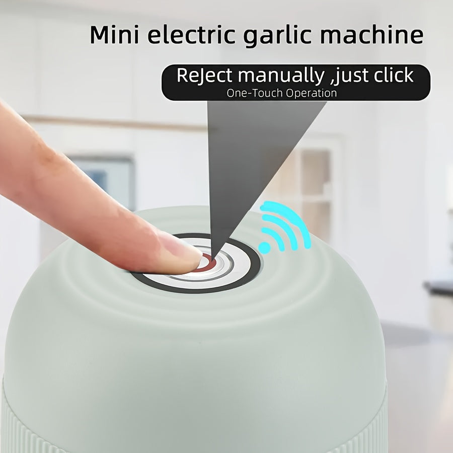 8.45oz Electric Mini Garlic Chopper USB Meat Grinder Garlic Crusher Sturdy Ginger and Vegetable Crusher with Safety Switch, Thickened, Chopper, Kitchen Gadget, Vegetable Chopping, Spacesaving Tool, Compact Design, Durable Build, Thickened Material,