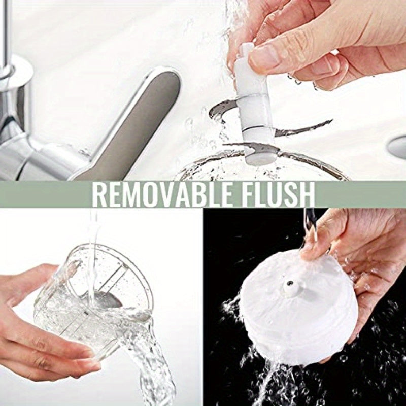 1-Touch Operation Powerful Electric Mini Food Chopper with 8.45oz & 3.38oz Bowls - 45W Motor, 2-in-1 Blade System, USB-Powered Cordless-like Operation, BPA-Free & Waterproof, 304 Stainless Steel Blades, Safety Lock & Induction System, Compact & Portable