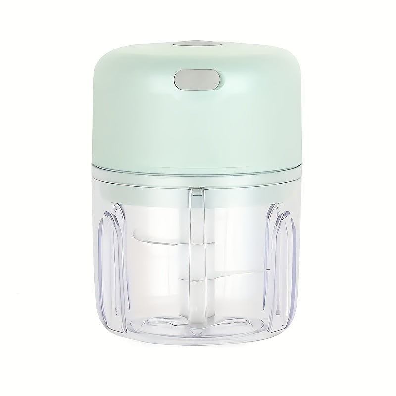Portable 250ml Garlic Grinder: Wireless Food Processor for Ginger, Onion, Chili, Fruit, Meat, Vegetable - 304 Food Grade Stainless Steel Blade - Fast Speed - 36V USB Charging - 800RPM - 30W