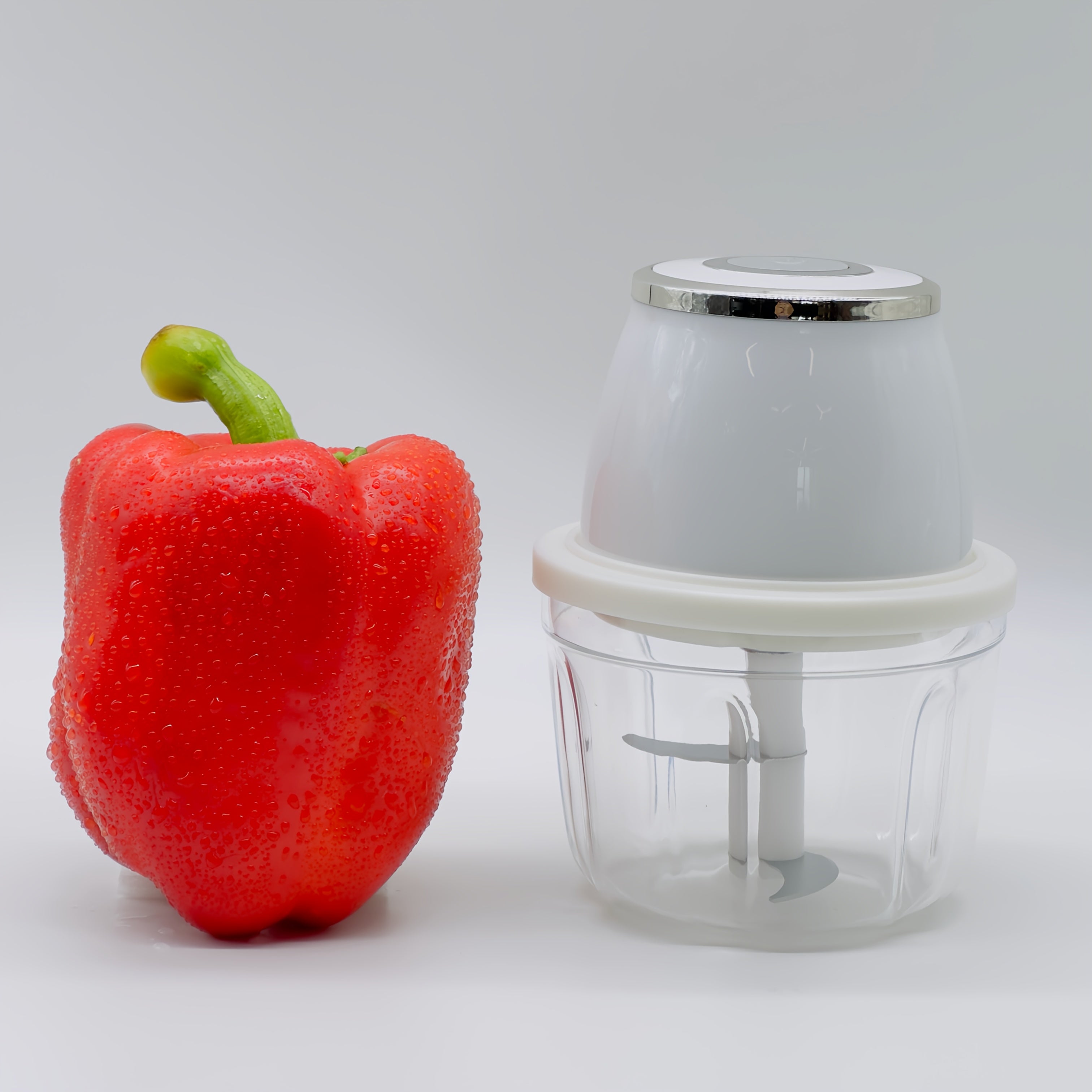 Electric Mini Garlic Mincer, 350ml USB Vegetable Onion Chopper, Portable Small Food Processor for Ginger, Chili, Vegetables, Meat, Mini kitchen appliances that are perfect for gift giving
